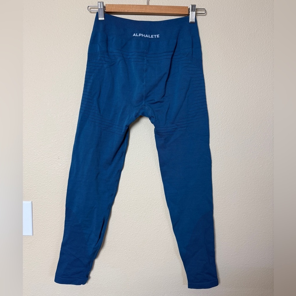 Alphabets Blue Leggings